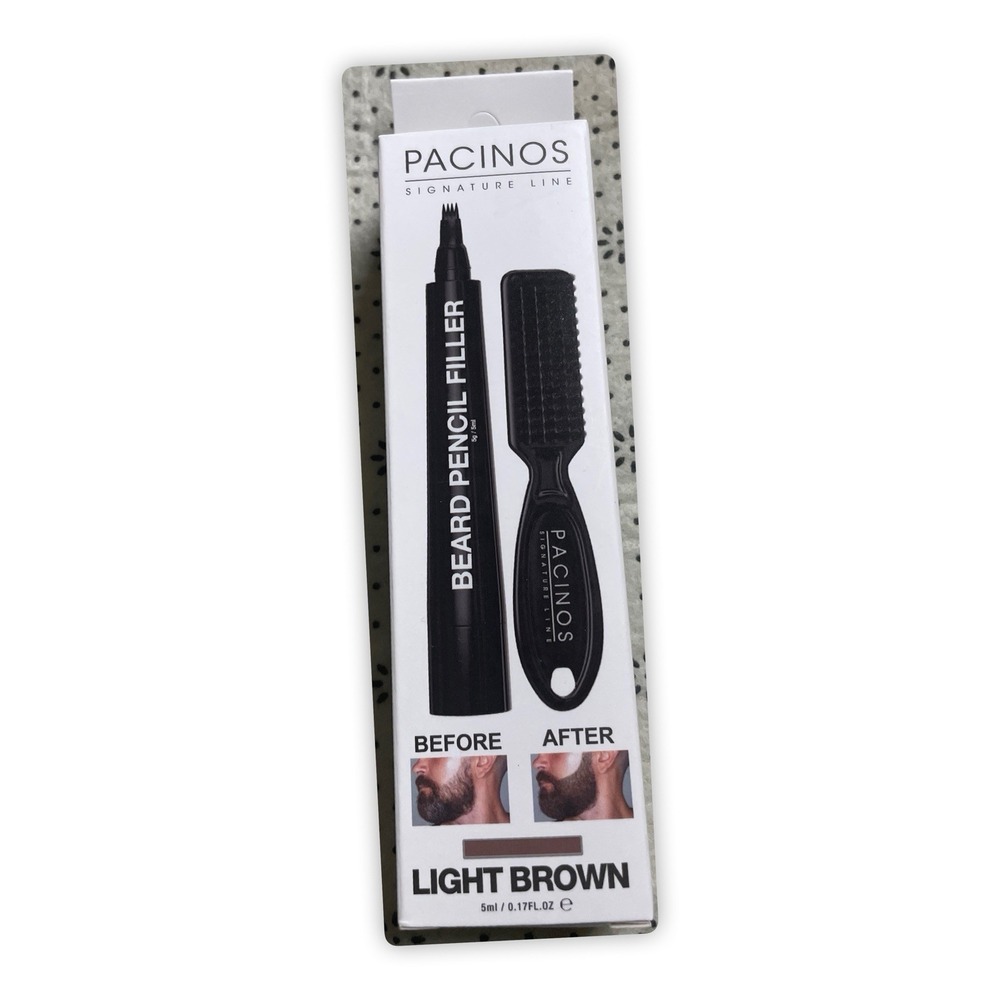 Pacinos Beard Pencil‎ Filler With Brush, Light Brown
